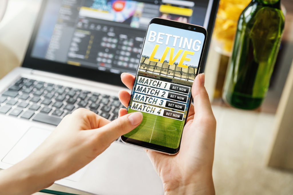 Mobile phone sports betting